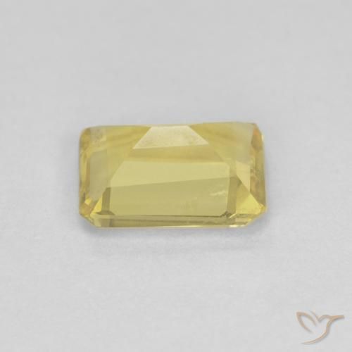 Berilo Amarillo miel muy claro natural de 0.94 ct, Corte Octágono / Esmeralda, VS