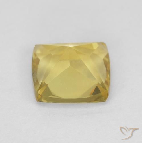 Berilo Amarillo terroso natural de 0.91 ct, Forma Cojín, VS