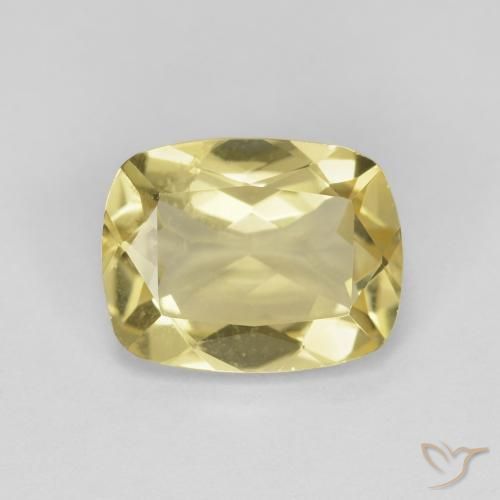 1.84ct Natural Amarillo claro Berilo, Forma Cojín, VS