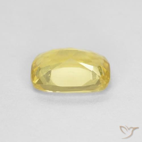 Berilo amarillo natural de 0,75 ct, corte cojín, VS
