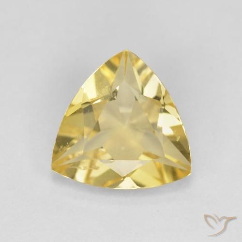 1.38ct Natural Amarillo-dorado claro Berilo, Trillón, VS