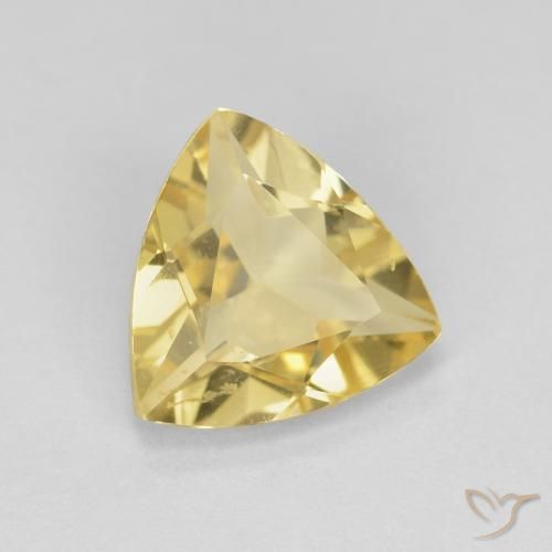 Berilo Amarillo-dorado claro natural de 1.38 ct, Trillón, VS