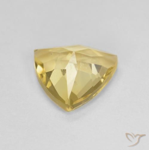 Berilo Amarillo-dorado claro natural de 1.38 ct, Trillón, VS