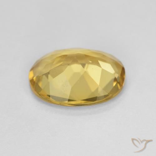 Berilo Amarillo solidago natural de 2.06 ct, Ovalada, VS