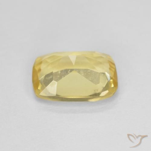 Berilo Amarillo-dorado claro natural de 1.23 ct, Forma Cojín, VS