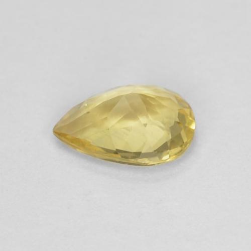 Berilo Amarillo miel claro natural de 0.32 ct, En forma de pera, VS