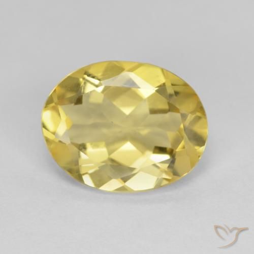 2.84ct Natural Amarillo cálido Berilo, Ovalada, VVS-VS