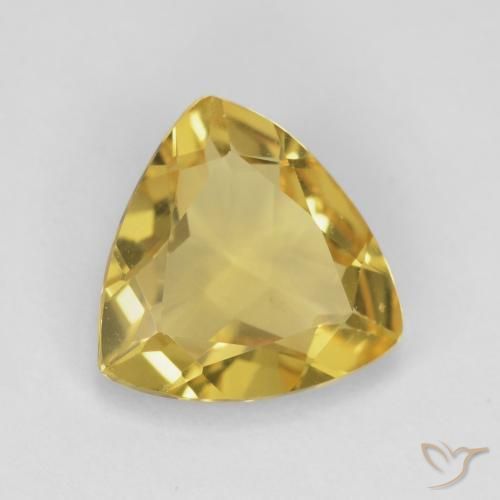 Berilo Amarillo medio natural de 1.83 ct, Trillón, VVS-VS