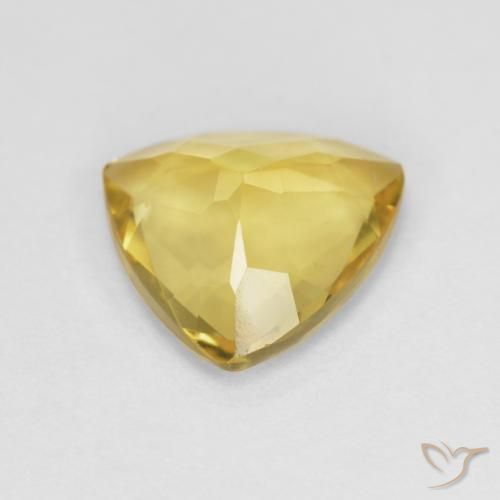 Berilo Amarillo medio natural de 1.83 ct, Trillón, VVS-VS