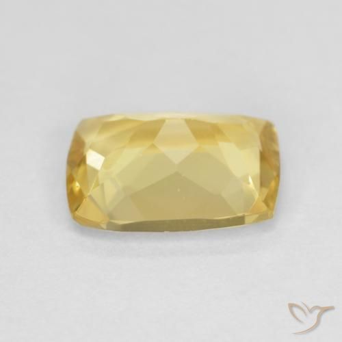 Berilo Amarillo cálido natural de 1.31 ct, Forma Cojín, VVS-VS