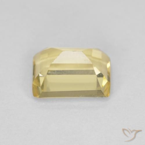 Berilo Amarillo dijón muy claro natural de 1.05 ct, Corte Octágono / Esmeralda, VVS-VS