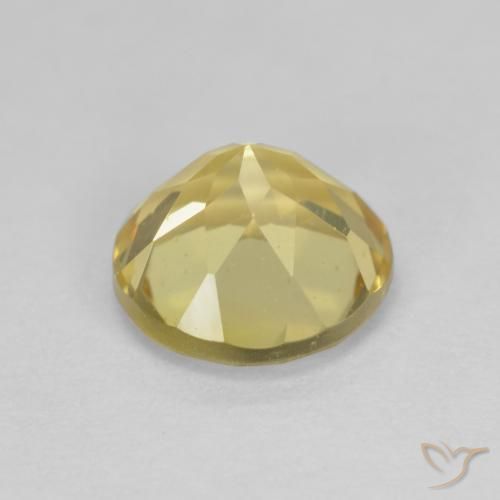 Berilo Dorado claro natural de 2.06 ct, Redondo, VVS-VS