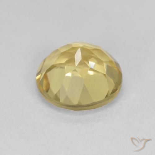 Berilo Amarillo claro natural de 1.98 ct, Redondo, VVS-VS
