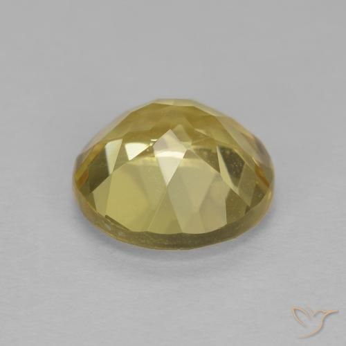 Berilo Amarillo claro natural de 1.89 ct, Redondo, VVS-VS