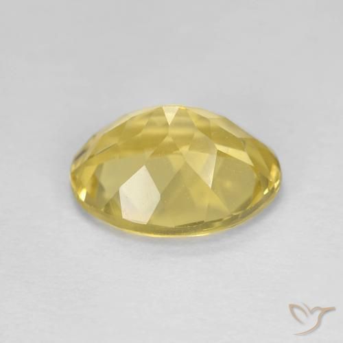 Berilo Medium Light-Yellow natural de 3.00 ct, Ovalada, VVS
