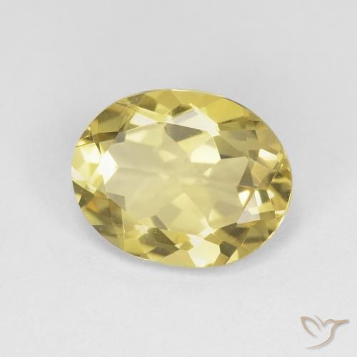 Berilo Amarillo toscana natural de 2.89 ct, Ovalada, VVS