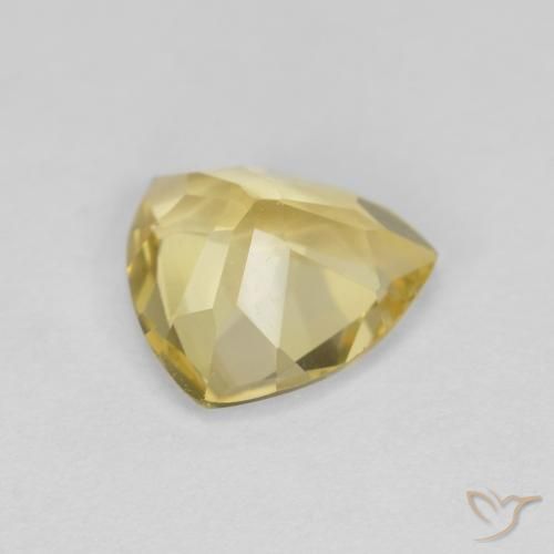 Berilo Amarillo claro medio natural de 1.47 ct, Trillón, VVS