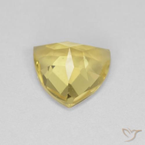 Berilo Amarillo claro medio natural de 1.41 ct, Trillón, VVS