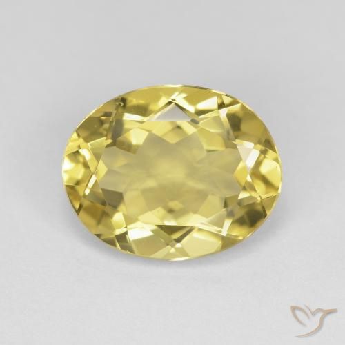 3.13ct Natural Amarillo toscana Berilo, Ovalada, VVS