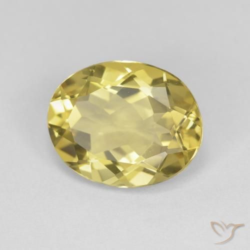 Berilo Amarillo toscana natural de 3.13 ct, Ovalada, VVS