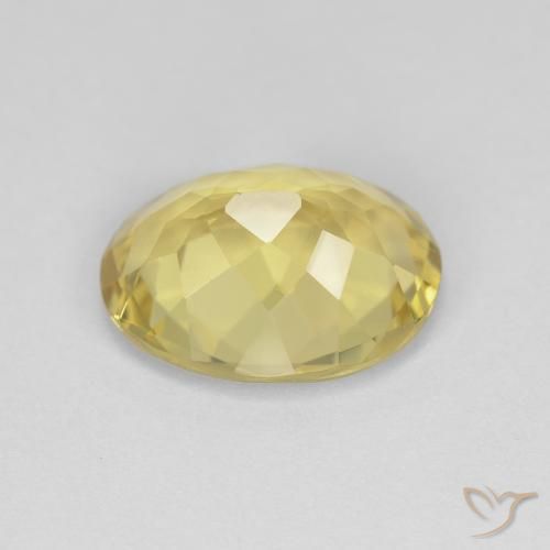 Berilo Amarillo toscana natural de 3.13 ct, Ovalada, VVS