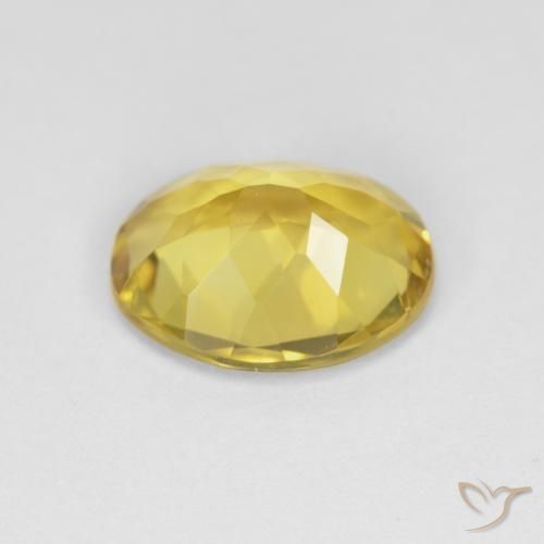 Berilo Amarillo amarronado natural de 2.78 ct, Ovalada, VVS