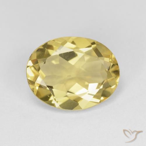 2.95ct Natural Amarillo toscana Berilo, Ovalada, VVS
