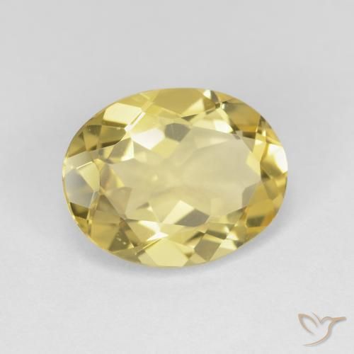 Berilo Amarillo toscana natural de 2.95 ct, Ovalada, VVS