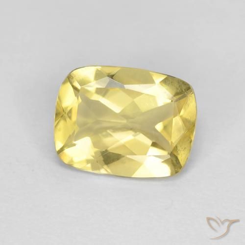Berilo Amarillo toscana natural de 1.62 ct, Forma Cojín, VVS