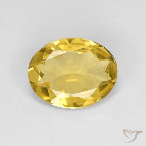 2.11ct Natural Amarillo toscana Berilo, Ovalada, VVS-VS