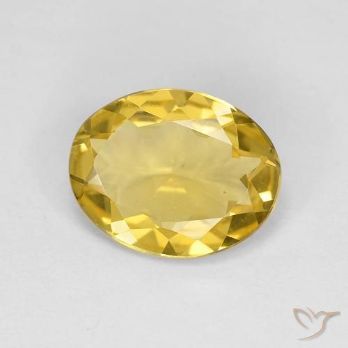 Berilo Amarillo toscana natural de 2.11 ct, Ovalada, VVS-VS