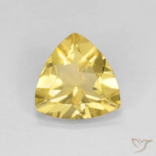 1.28ct Natural Amarillo toscana Berilo, Trillón, VVS-VS