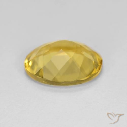 Berilo Amarillo medio natural de 2.87 ct, Ovalada, VVS-VS