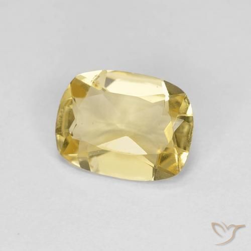 Berilo Amarillo claro natural de 1.06 ct, Forma Cojín, VVS-VS