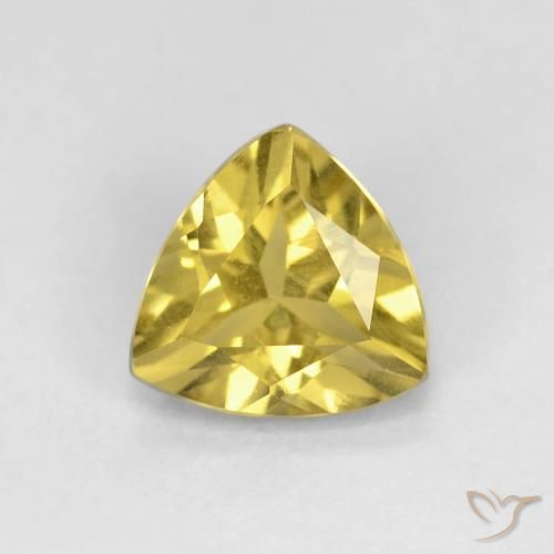 1.08ct Natural Amarillo medio Berilo, Trillón, VVS-VS