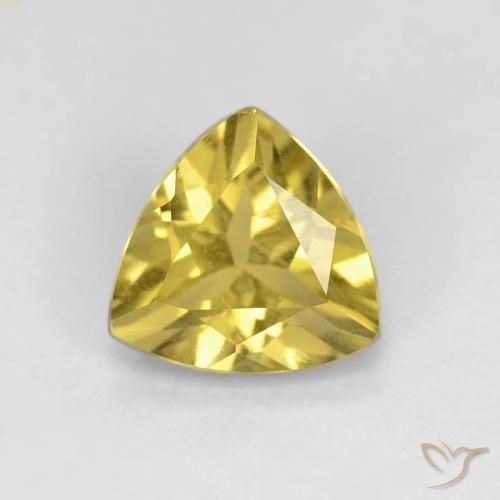 Berilo Amarillo medio natural de 1.08 ct, Trillón, VVS-VS