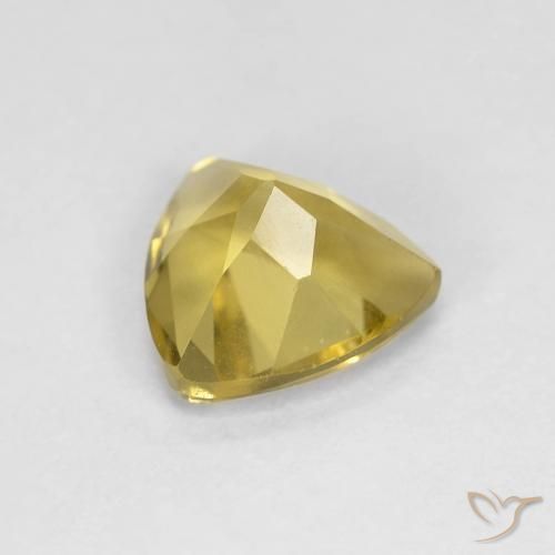 Berilo Amarillo medio natural de 1.08 ct, Trillón, VVS-VS