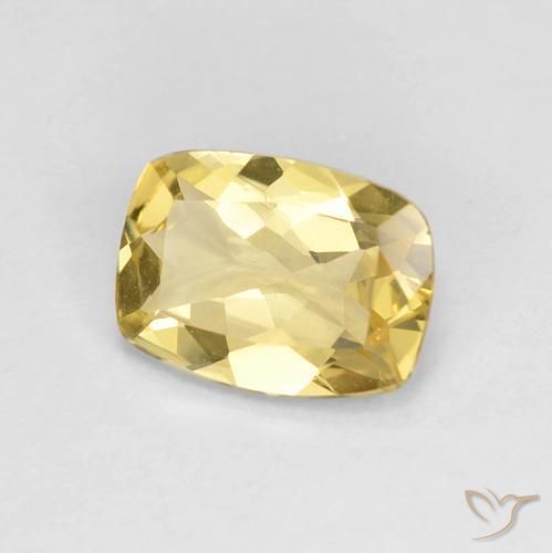 Berilo Amarillo toscana natural de 1.34 ct, Forma Cojín, VVS