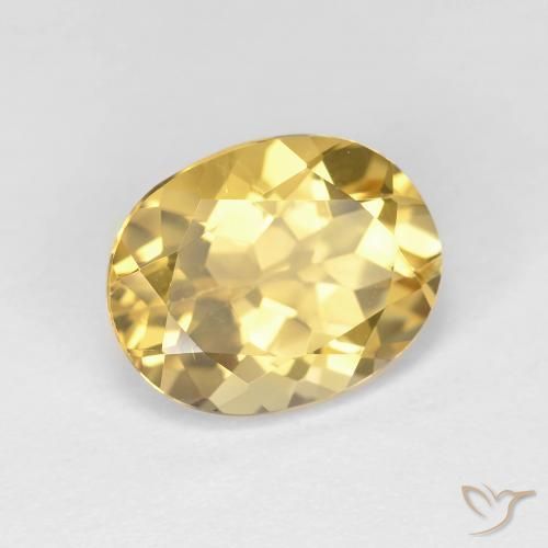Berilo Dorado natural de 3.20 ct, Ovalada, VVS-VS