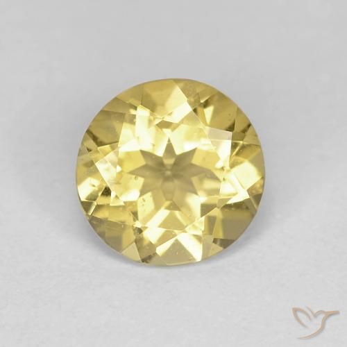 1.16ct Natural Amarillo toscana Berilo, Redondo, VS