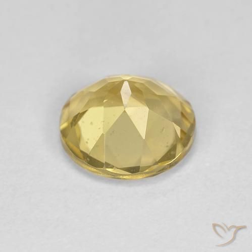 Berilo Amarillo toscana natural de 1.16 ct, Redondo, VS