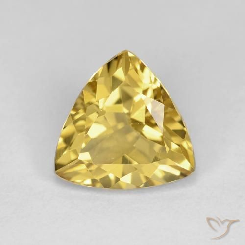 2.07ct Natural Dorado claro Berilo, Trillón, VVS-VS