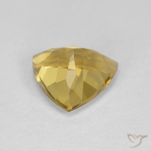 Berilo Dorado claro natural de 2.07 ct, Trillón, VVS-VS