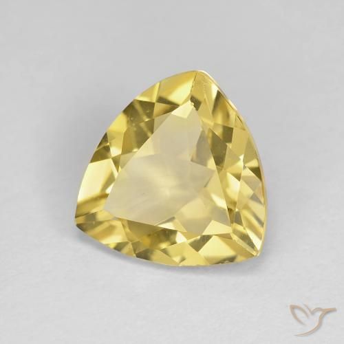 Berilo Dorado claro natural de 1.90 ct, Trillón, VVS-VS