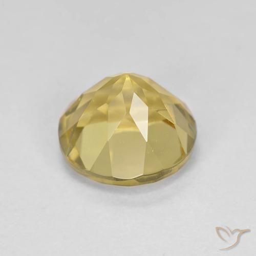 Berilo Amarillo claro natural de 1.48 ct, Redondo, VVS-VS