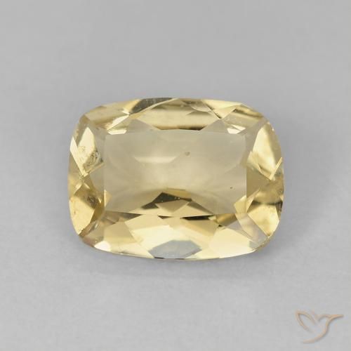 1.50ct Natural Amarillo cálido Berilo, Forma Cojín, VS