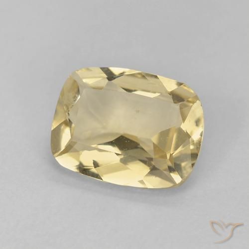 Berilo Amarillo cálido natural de 1.50 ct, Forma Cojín, VS