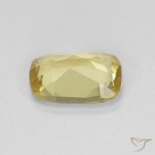 Berilo Amarillo terroso natural de 1.10 ct, Forma Cojín, VS