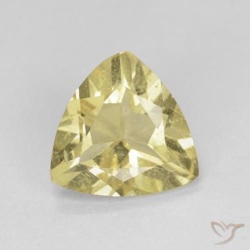 1.25ct Natural Amarillo dijón muy claro Berilo, Trillón, VS