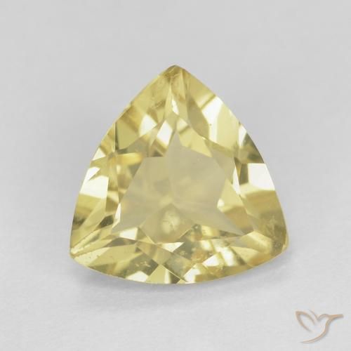1.39ct Natural Amarillo cálido Berilo, Trillón, VS